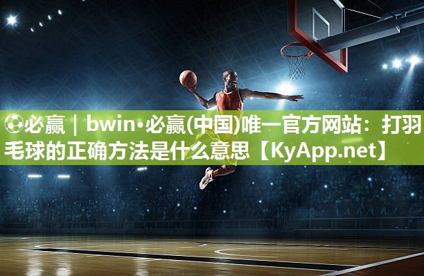 打羽毛球的正确方法是什么意思